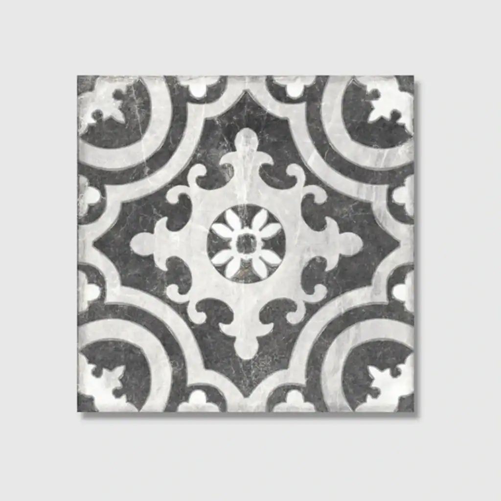 decorative Victorian porcelain tile