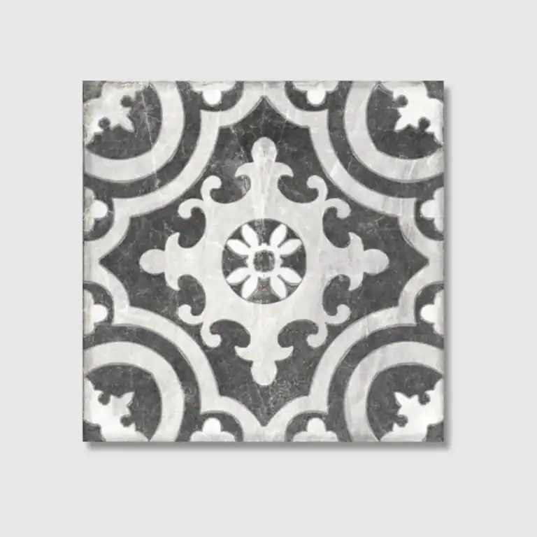 decorative Victorian porcelain tile