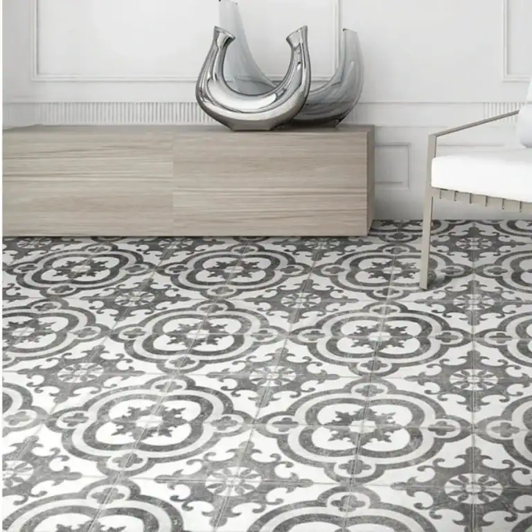 decorative Victorian porcelain tile
