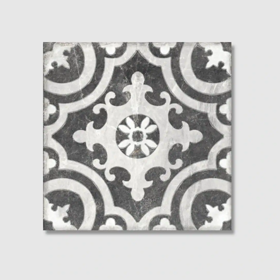 decorative Victorian porcelain tile