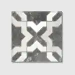 geometric Victorian porcelain tile