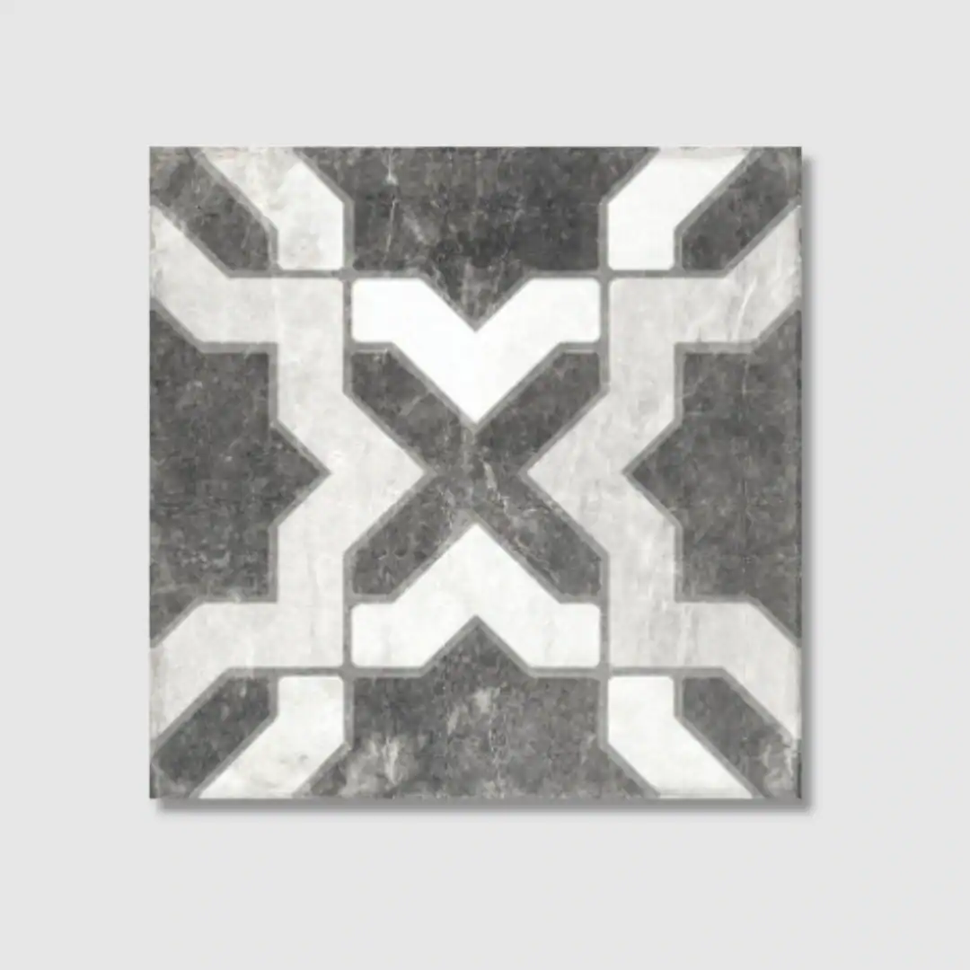 geometric Victorian porcelain tile
