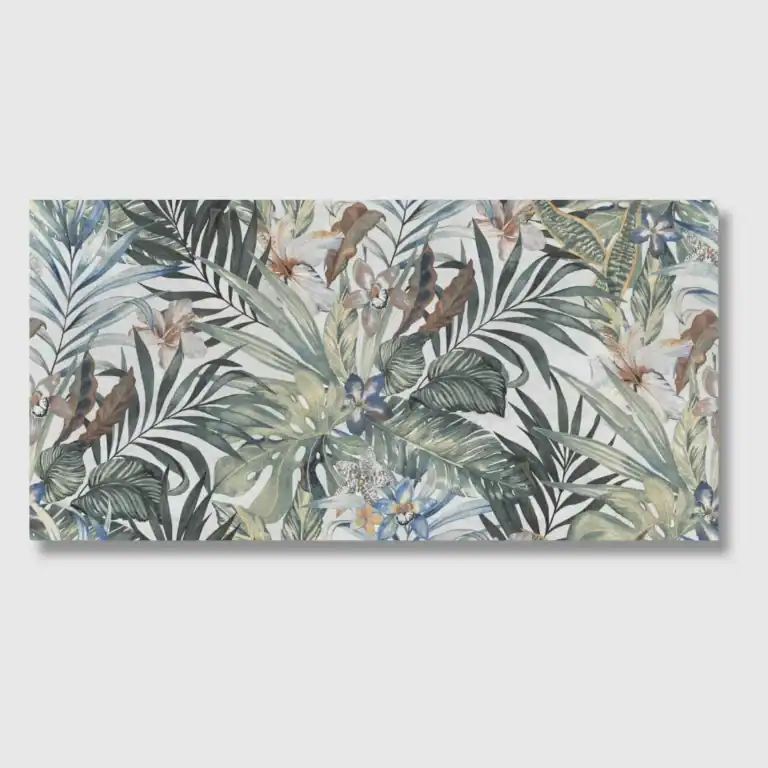 Caribbean Decor tropical patterned porcelain tile
