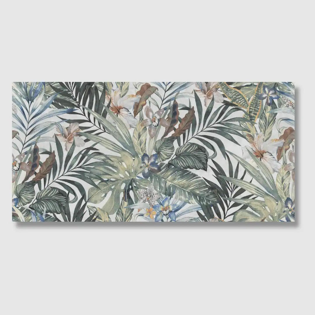 Caribbean Decor tropical patterned porcelain tile