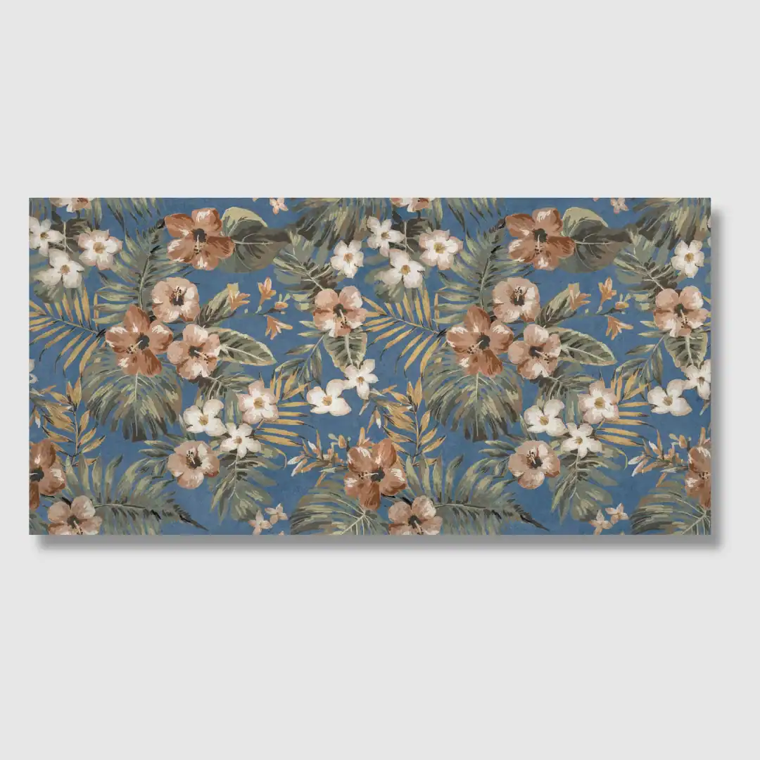 Maui Decor floral patterned porcelain tile