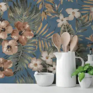 Maui Decor floral patterned porcelain setting