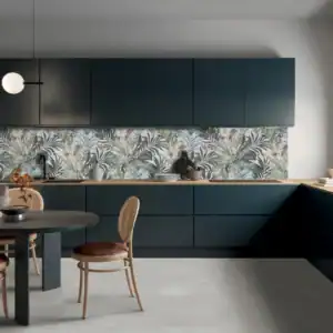 Caribbean Decor tropical patterned porcelain kitchen tile