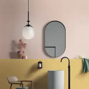 Plain Powder light pink porcelain tile setting