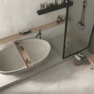 cream marble effect matt tile