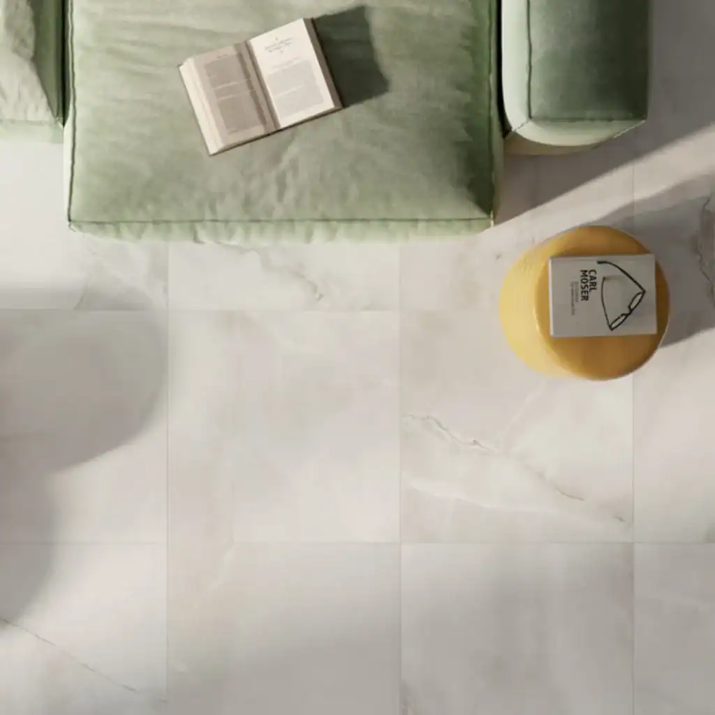 cream marble effect matt tile