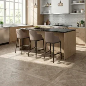 Whistler Mocha wood effect kitchen tiles