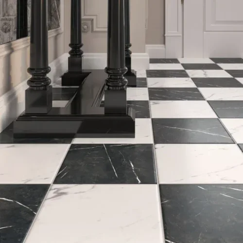 Damasco Nero Marquinia 25x25